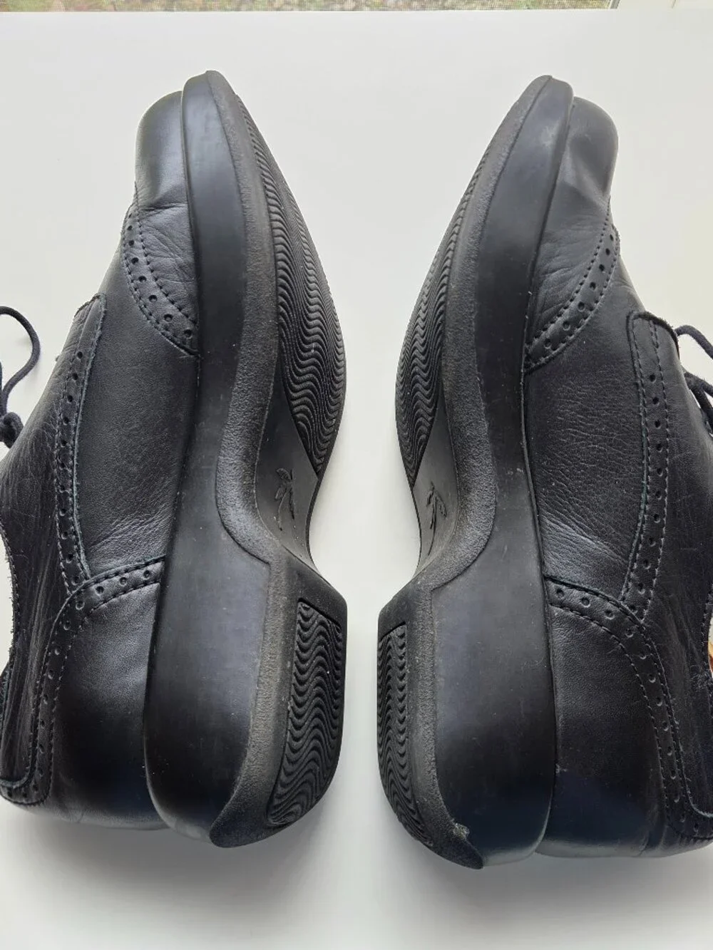 Dromedaris Hornbill Leather Comfort Lace Up Oxfords Size EU 42 Black Wingtip